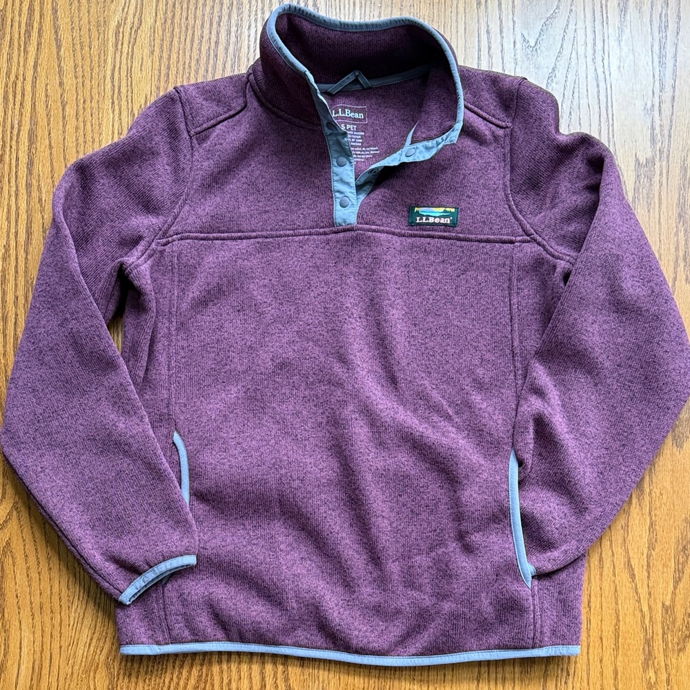LL BEAN sweater fleece pullover